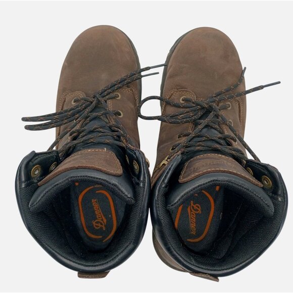 Danner Caliper 6" Brown Boots Mens Size 9 Work Leather EH ASTM F2892-18 Durable - Picture 6 of 9